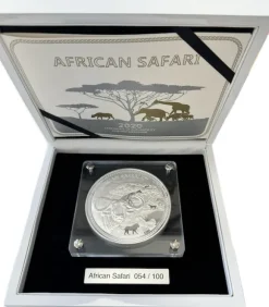 African Safari - 1 KG Silber Proof 2020 +Box +COA*