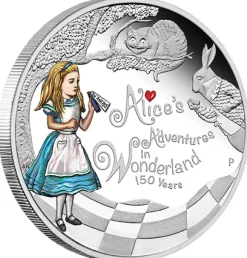 Alice im Wunderland 1 Oz Silber Proof + Box + COA *