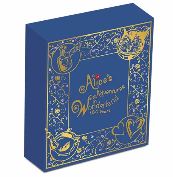 Alice im Wunderland 1 Oz Silber Proof + Box + COA *
