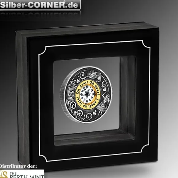 Alice im Wunderland 2 Oz Silber Antique inklusive Uhr*