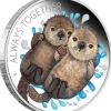 Always Together - Otters - 1/2 Oz Silber Proof +Box +COA*