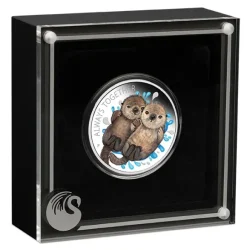 Always Together - Otters - 1/2 Oz Silber Proof +Box +COA*