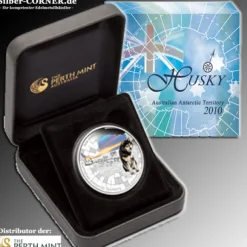 Antarctic Territory Husky 2010 1 Oz Silber Proof*