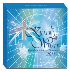 Antarctic Territory . Killer Whale - 1 Oz Silber Proof 2011 +Box +COA*
