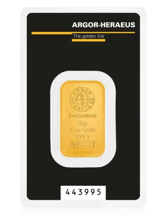 Argor-Heraeus 10 Gramm Goldbarren