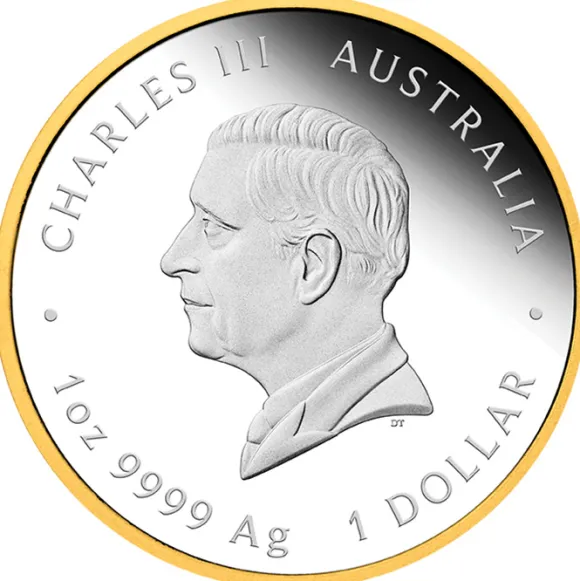 Australian First Gold Rush 175 Jahre - 1 Oz Silber vergoldet Proof 2026 +Box + Zertifikat*
