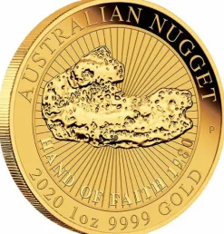 Australian Nugget - Hand of Faith - 1 Oz Gold 2020