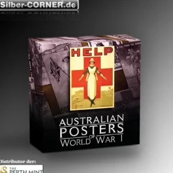 Australian Posters of War - Red Cross 1 Oz Silber Proof *