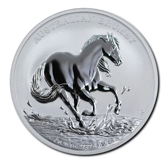 Australien Brumby 1 Unze Silber 2020*