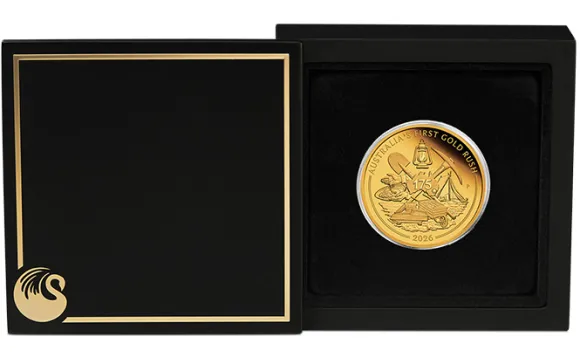 Australien First Gold Rush 175 Jahre 1 Oz Gold Proof 2026 + Box + Zertifikat