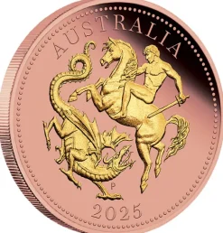 Australien Five Sovereign Reverse Gilded Proof 2025