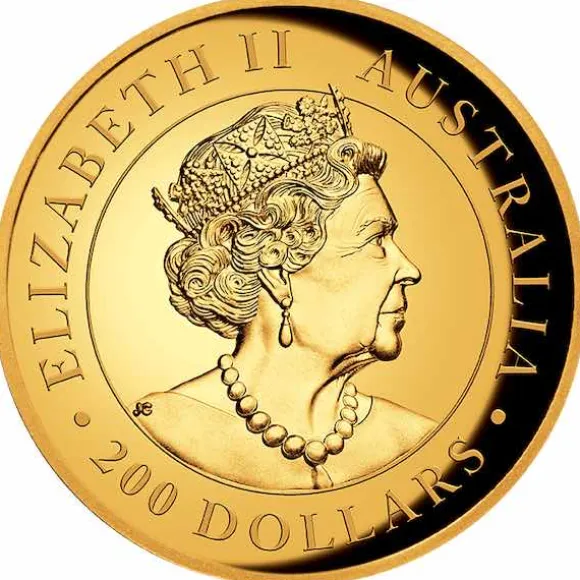 Australien Kangaroo 2 Oz Gold High Relief 2020 + Box + COA