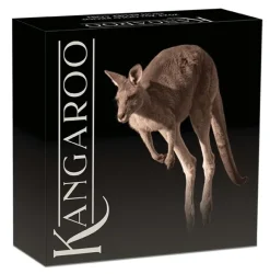 Australien Känguru - High Relief - 2 Unzen Gold 2023 +Box +COA