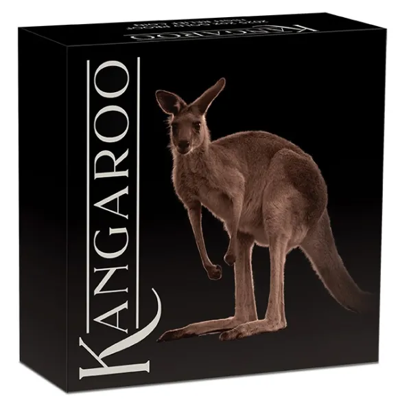 Australien Känguru - High Relief - 2 Unzen Gold 2025 +Box +COA