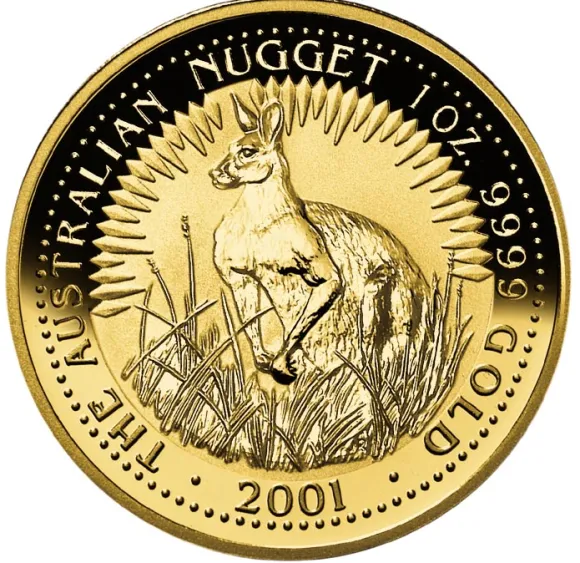 Australien Känguru Nugget 1 Oz Gold 2001