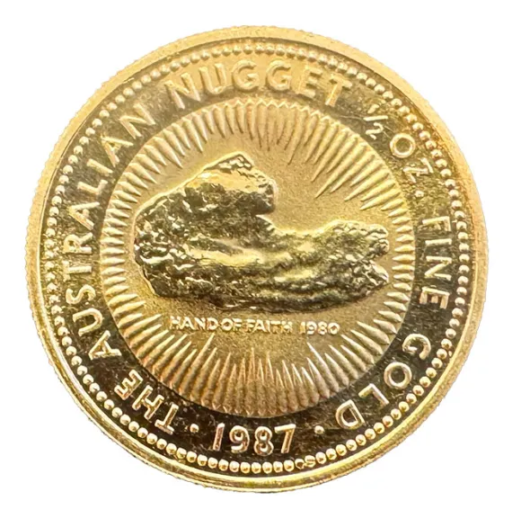 Australien Känguru 1/2 Unze Gold 1987