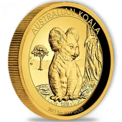 Australien Koala - 2 Oz Gold High Relief - 2017 + Box + COA