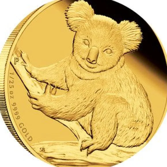 Australien Koala 1/25 Oz Gold Proof 2009 + Box + COA