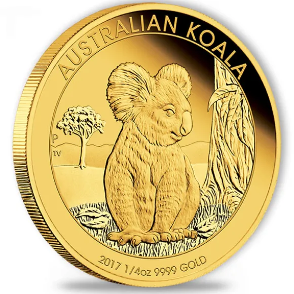 Australien Koala 1/4 Oz Gold Proof 2017 + Box + COA