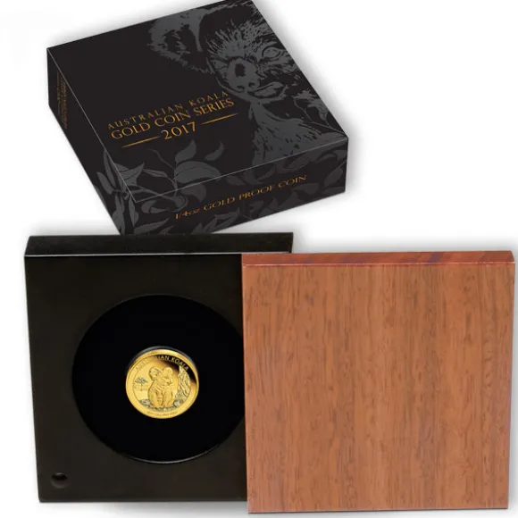 Australien Koala 1/4 Oz Gold Proof 2017 + Box + COA