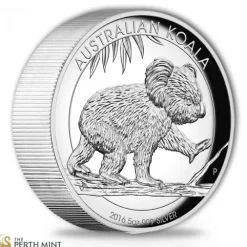 Australien Koala 5 Oz Silber High 2016 Relief + Box + Zertifikat*