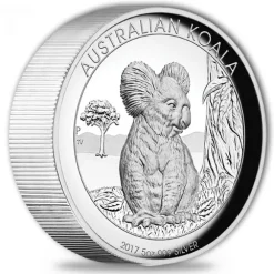 Australien Koala 5 Oz Silber 2017 Proof High Relief*