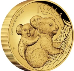 Australien Koala 1 Unze Gold High Relief 2023 +Box +COA
