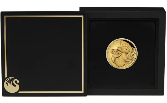 Australien Koala 1 Unze Gold High Relief 2023 +Box +COA