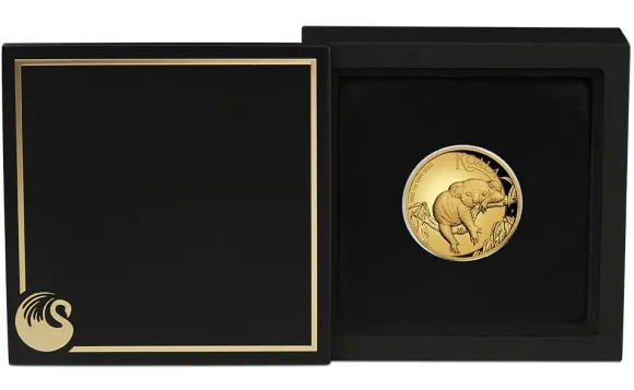 Australien Koala 1 Unze Gold High Relief 2022 +Box +COA