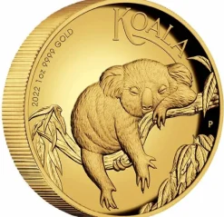 Australien Koala 1 Unze Gold High Relief 2022 +Box +COA