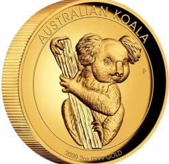 Australien Koala 2 Unzen Gold 2020 High Relief + Box +COA