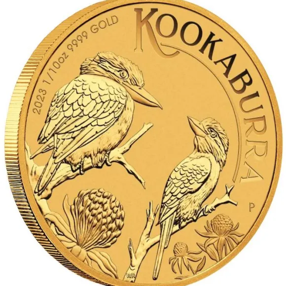 Australien Kookaburra 1/10 Unze Gold 2023