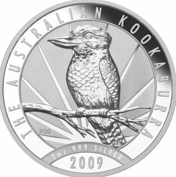 Australien Kookaburra 2 Unzen Silber 2009 *