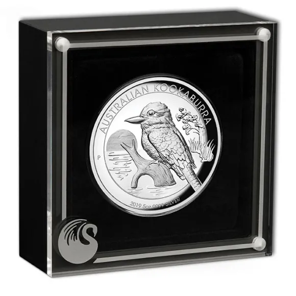 Australien Kookaburra 5 Unzen Silber 2019 High Relief +Box +COA*