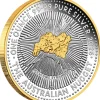 Australien Nugget 40 Jahre 1 Unze Silber vergoldet Proof 2026 +Box +COA