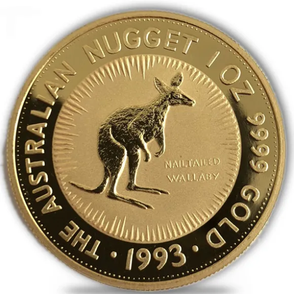 Australien Nugget / Känguru 1 Oz Gold 1993