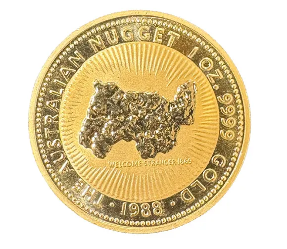 Australien Nugget / Känguru 1 Oz Gold 1988