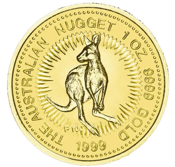 Australien Nugget / Känguru 1 Oz Gold 1999