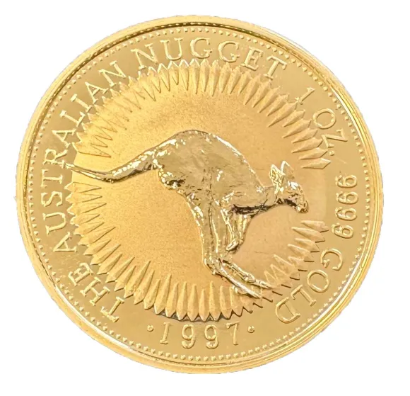 Australien Nugget / Känguru 1 Oz Gold 1997