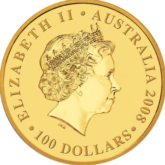 Australien Nugget / Känguru 1 Oz Gold 2008