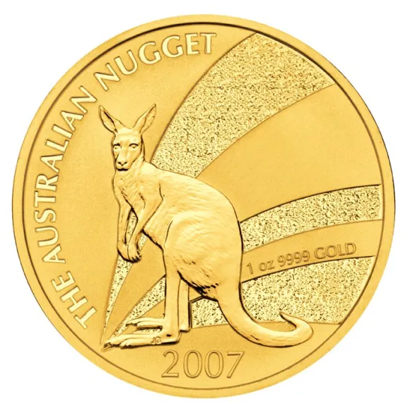 Australien Nugget / Känguru 1 Oz Gold 2007