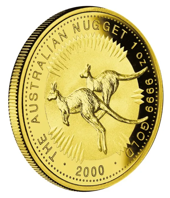 Australien Nugget / Känguru 1 Oz Gold 2000