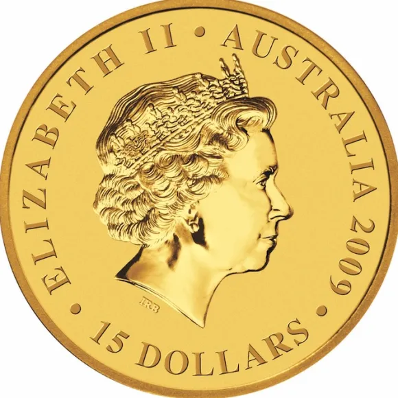 Australien Nugget / Känguru 1/10 Unze Gold 2009
