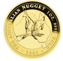 Australien Nugget / Känguru 1 Unze Gold 2002