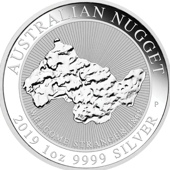 Australien Nugget - Welcome Stranger - 1 Oz Silber 2019*