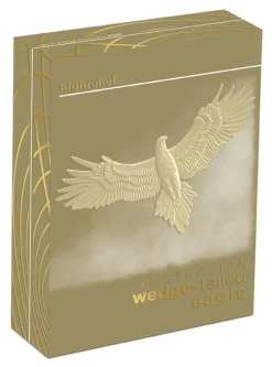 Australien Wedge Tailed Eagle 1 Oz Gold High Relief 2024 +Box +COA