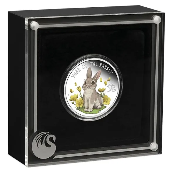 Baby Hase 2023 1/2 Oz Silber Proof coloriert +Box +COA*