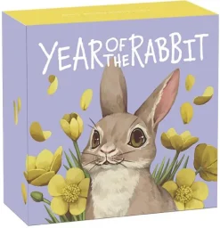 Baby Hase 2023 1/2 Oz Silber Proof coloriert +Box +COA*
