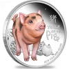Baby Schwein 1/2 Oz Silber Proof 2019 +Box +COA*