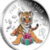 Baby Tiger 1/2 Unze Silber Proof coloriert +Box +Zertifikat*